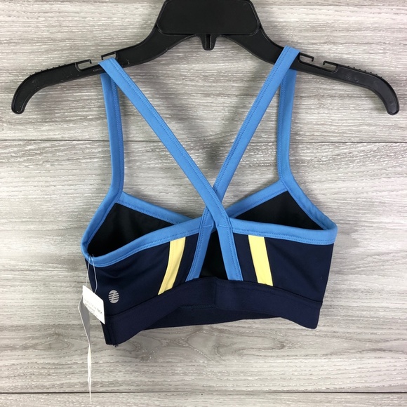 Z by Zella Sports Bra in Navy Peacock in Blue and Yellow Accents - Picture 5 of 9